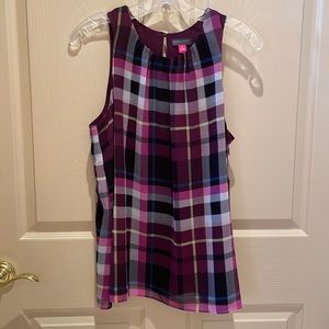 New with tags Vince Camuto purple tank lined size M